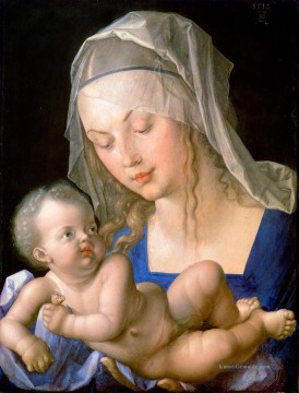 Albrecht Dürer Werke - Jungfrau und das Kind  das eine Hälfte gegessen Birne Albrecht Dürer hält